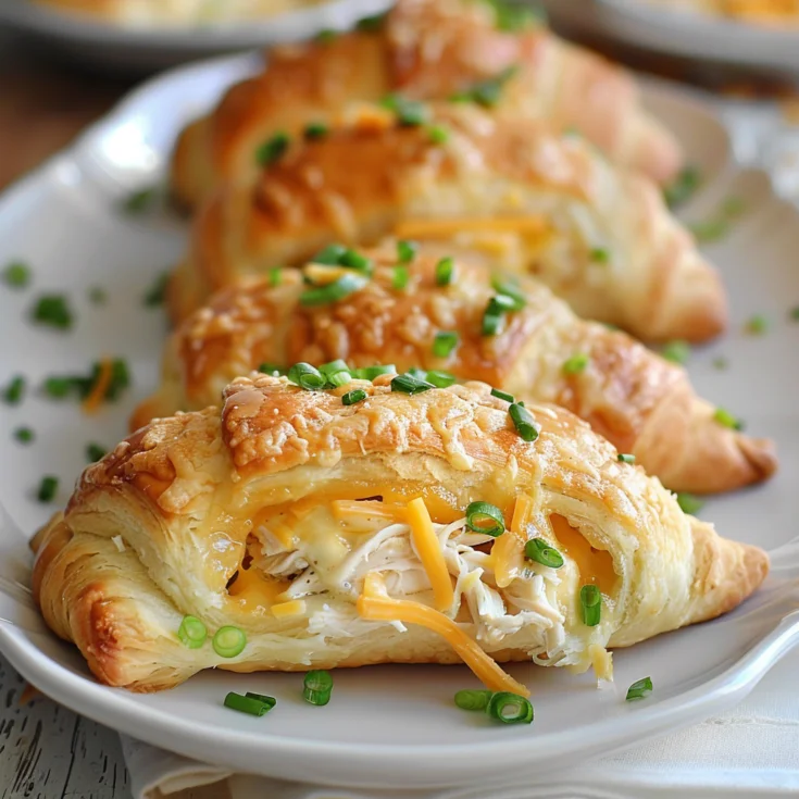 Easy Chicken Stuffed Crescent Rolls